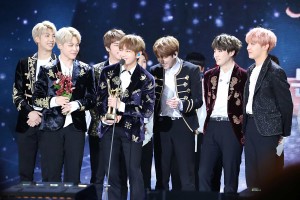 Caption: BTS, a K-Pop group with a multitude of US fans, performed for the first time in the American Music Awards in 2017. Photo Credit: Ajeong JM, via Wikimedia Commons