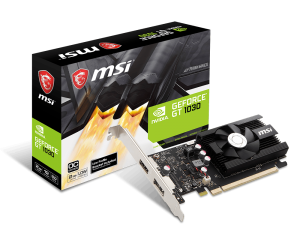 MSI's DDR4-equipped GT 1030, dubbed the "1030 2GD4."  Photo Credit: MSI